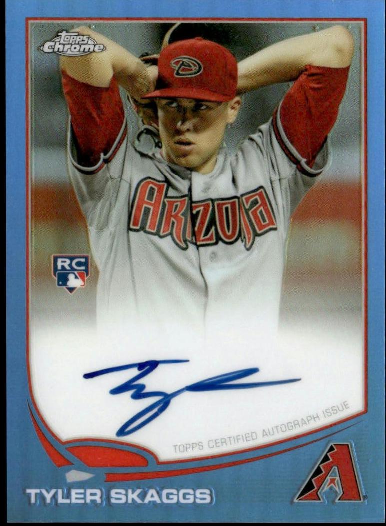Tyler Skaggs [Blue Refractor] #88