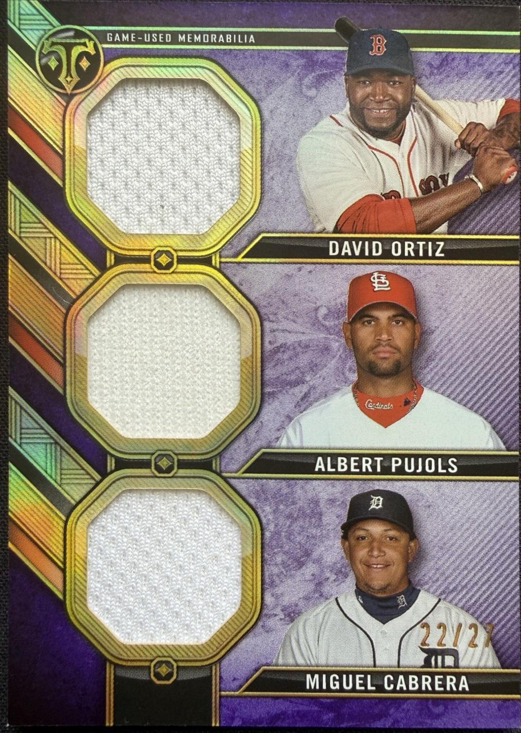 David Ortiz / Miguel Cabrera / Albert Pujols #RCC-OPC