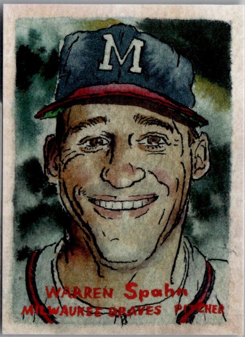 Warren Spahn [Paint Splatter Back] #43