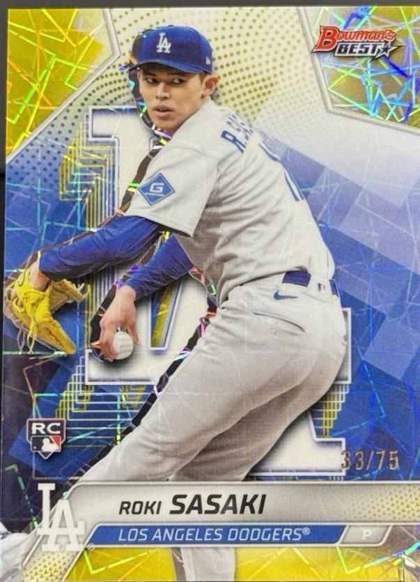 Roki Sasaki [Yellow Lazer Refractor] #18