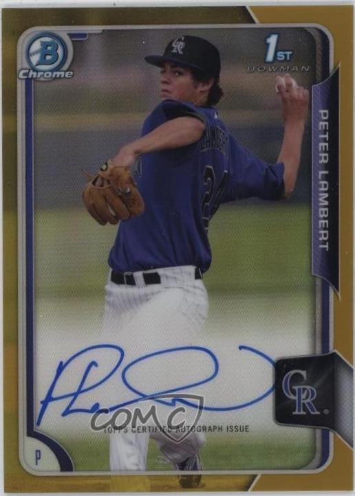 Peter Lambert [Gold Refractor] #BCA-PL