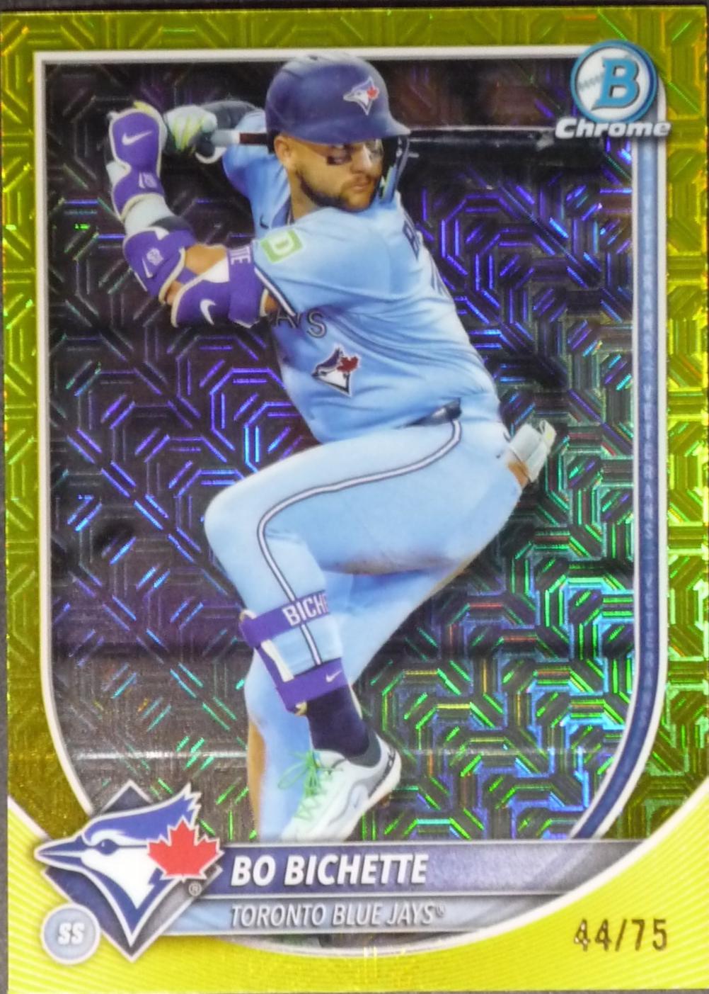 Bo Bichette [Yellow Mojo Refractor] #56