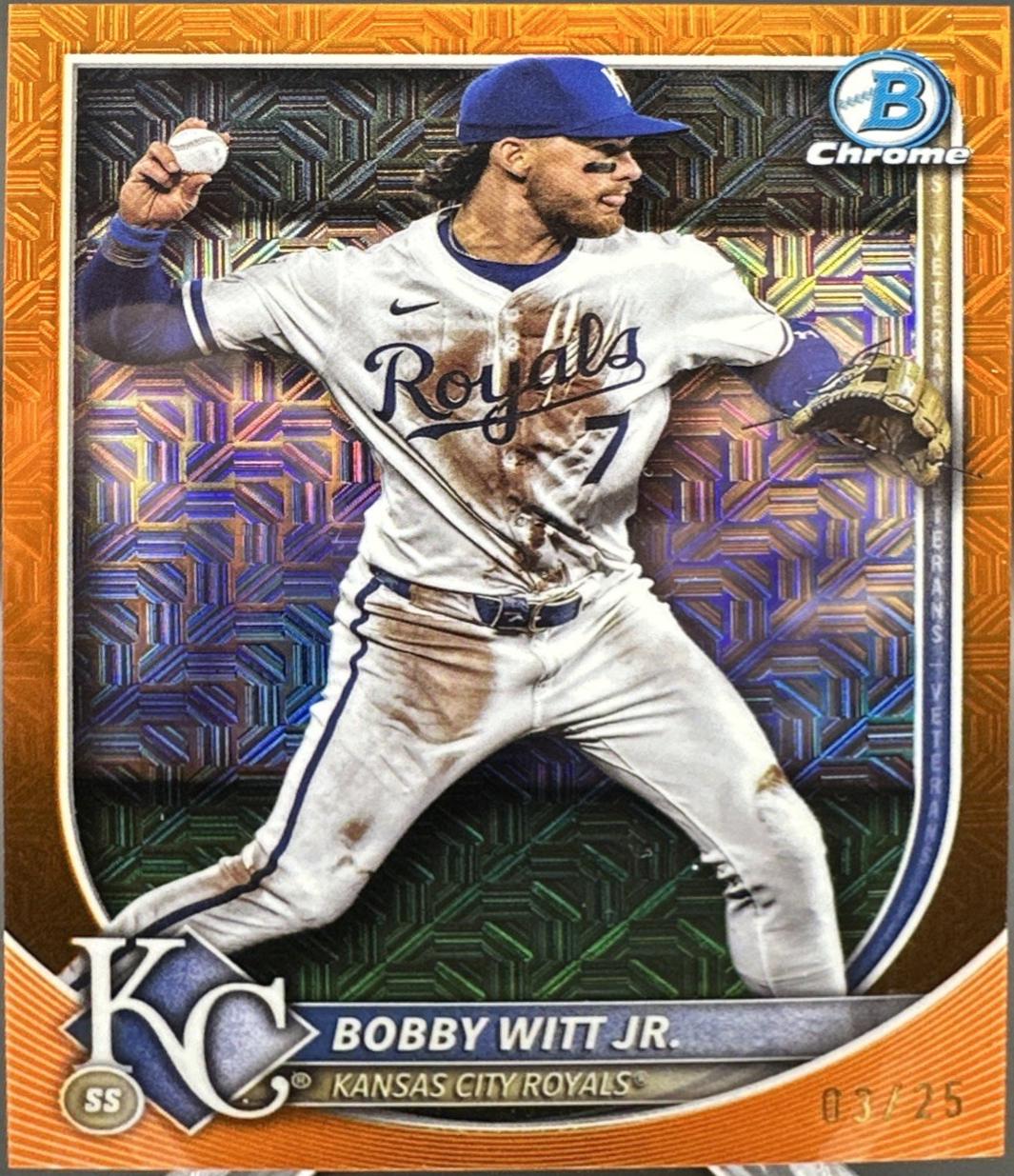 Bobby Witt Jr. [Orange Mojo Refractor] #7
