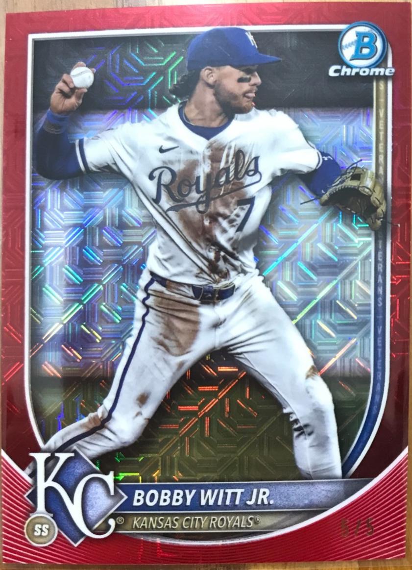 Bobby Witt Jr. [Red Mojo Refractor] #7