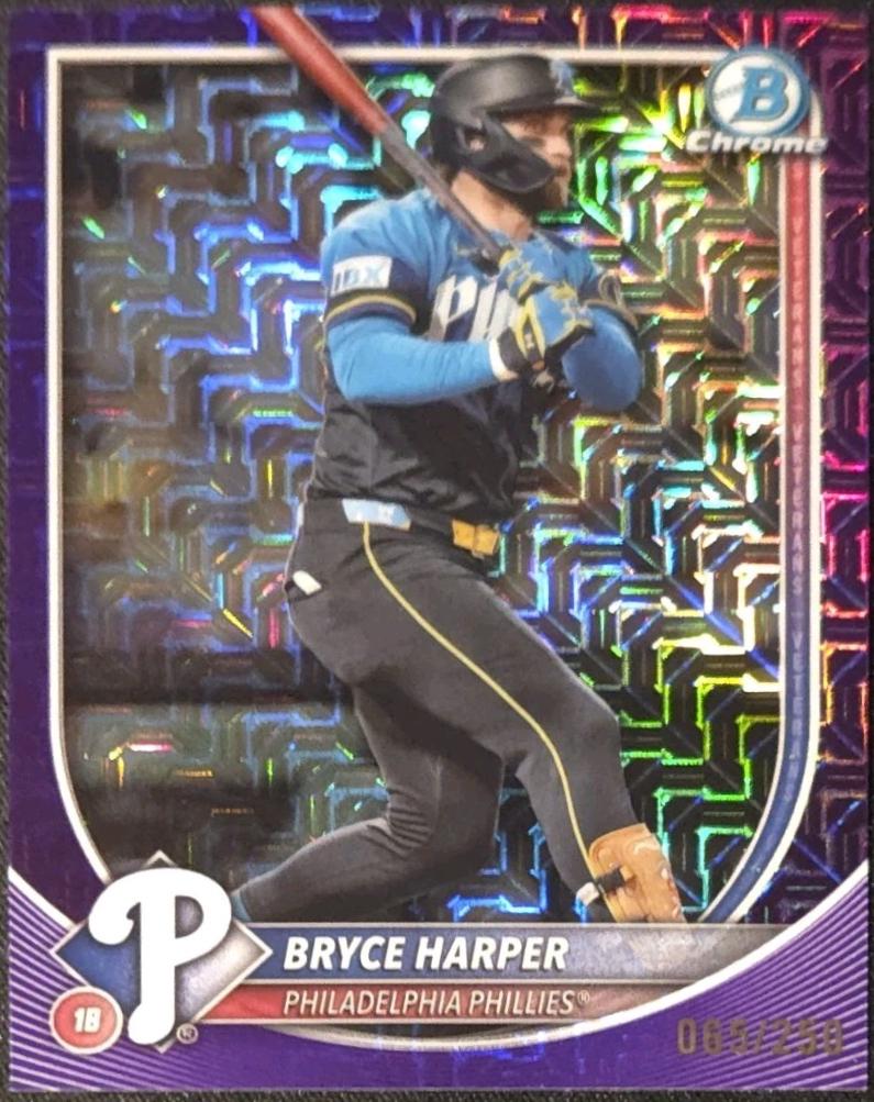 Bryce Harper [Purple Mojo Refractor] #37