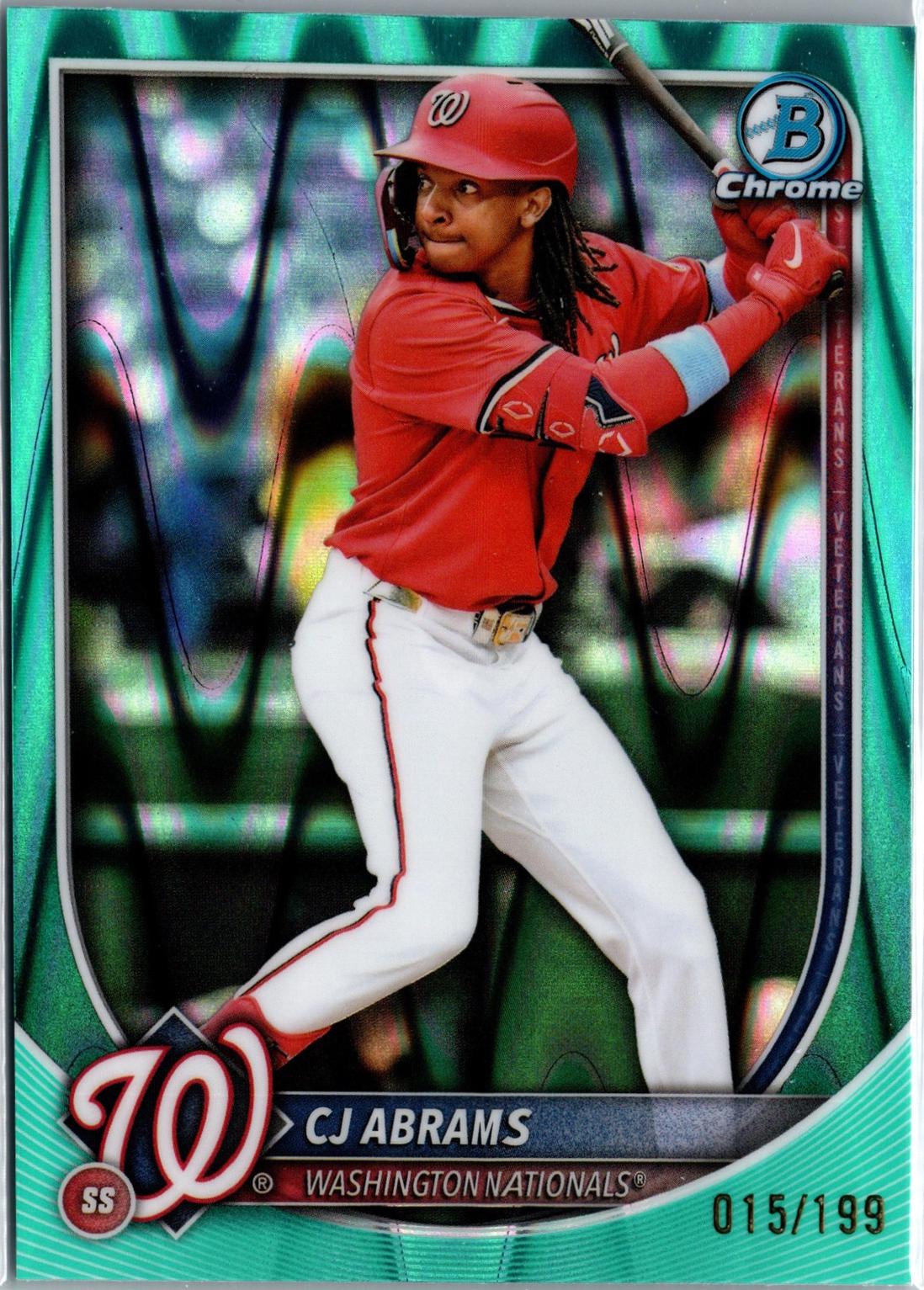 CJ Abrams [Aqua Wave Refractor] #20