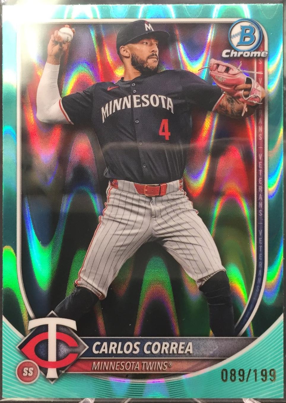 Carlos Correa [Aqua Wave Refractor] #54