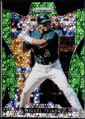 Miguel Tejada [Lime Green Donut Circles Prizm] #211
