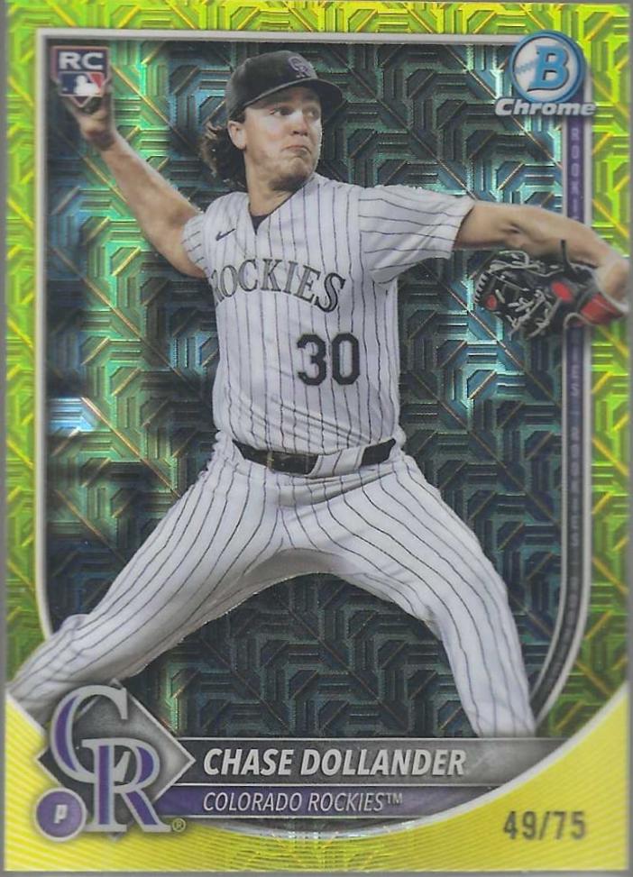 Chase Dollander [Yellow Mojo Refractor] #62