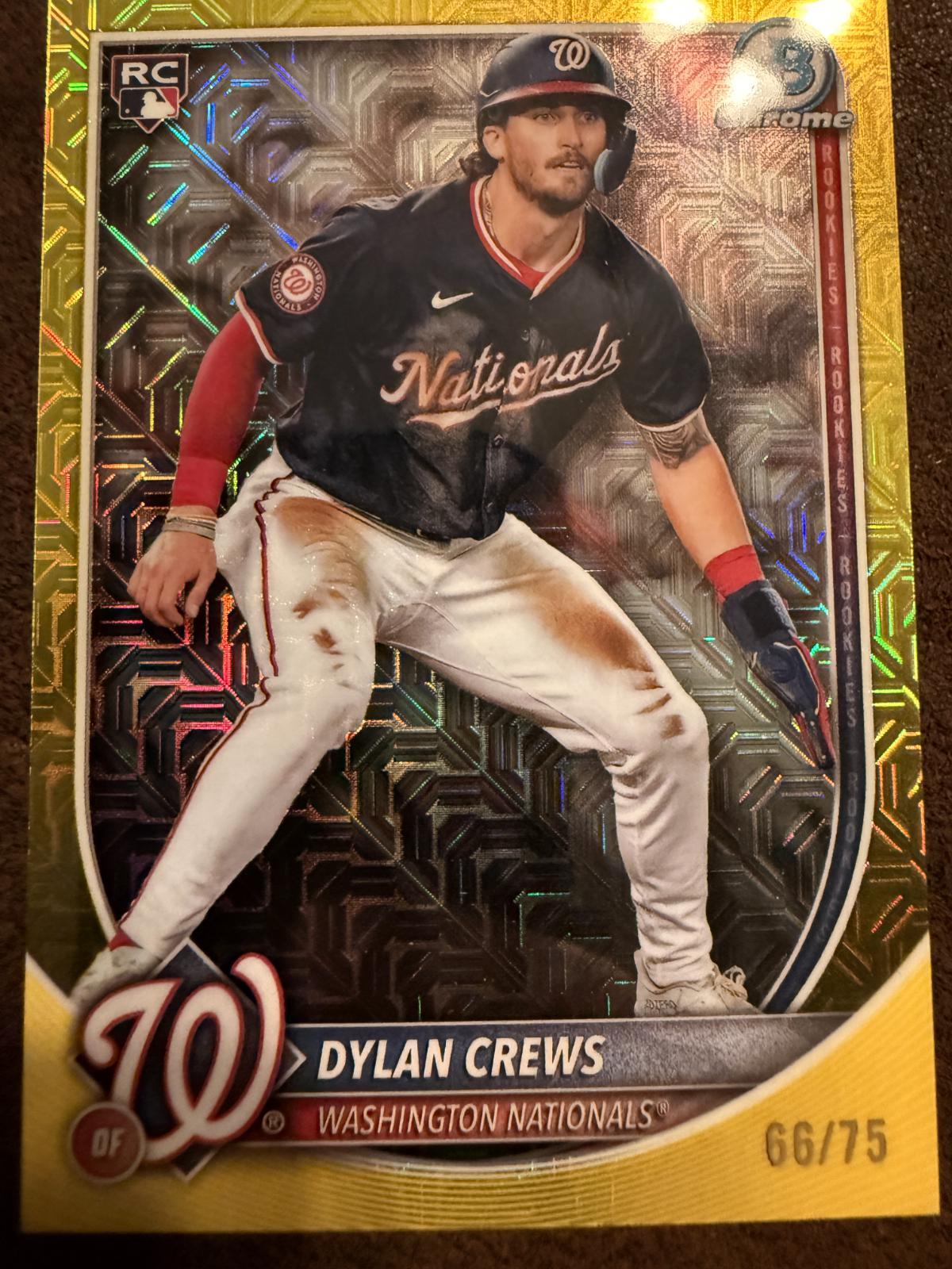 Dylan Crews [Gold Mojo Refractor] #3
