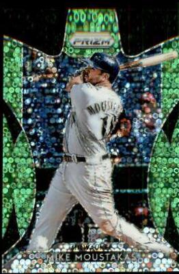 Mike Moustakas [Lime Green Donut Circles Prizm] #124