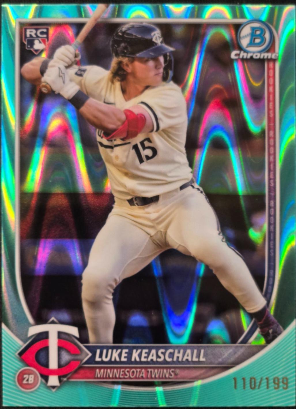 Luke Keaschall [Aqua Wave Refractor] #61