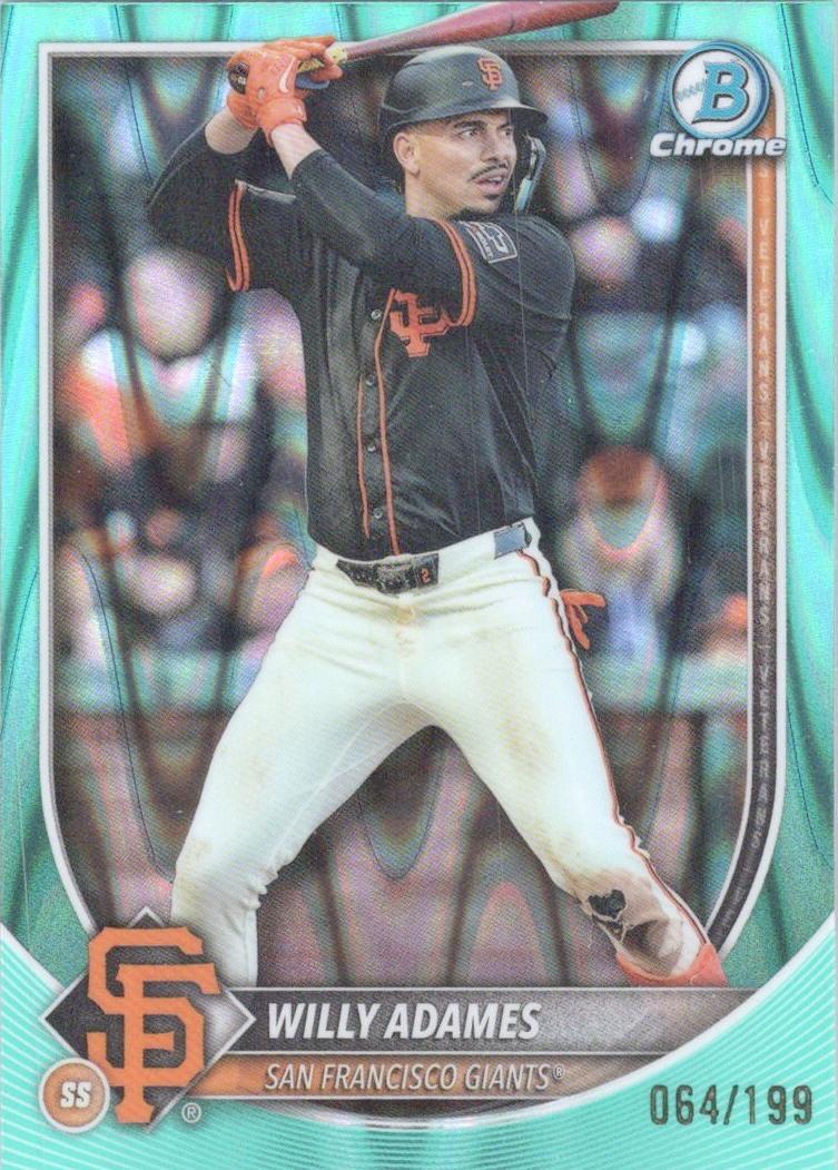 Willy Adames [Aqua Wave Refractor] #14