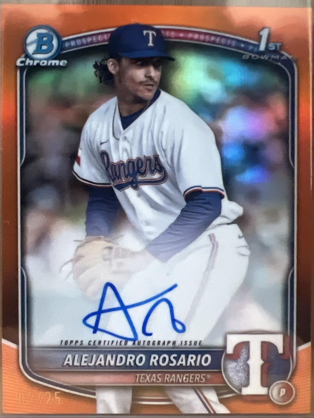 Alejandro Rosario [Orange Shimmer Refractor] #CPA-ARO