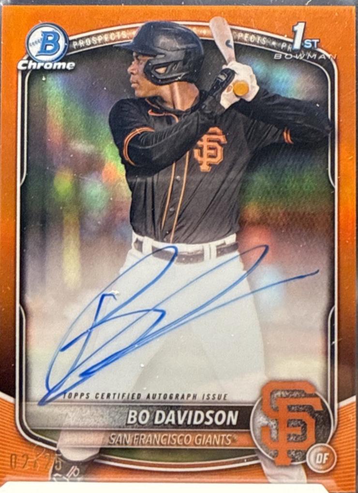 Bo Davidson [Orange Wave Refractor] #CPA-BD