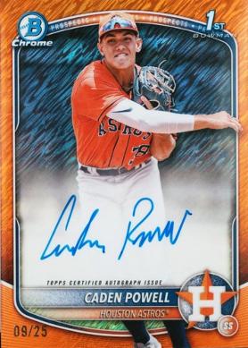 Caden Powell [Orange Shimmer Refractor] #CPA-CPO