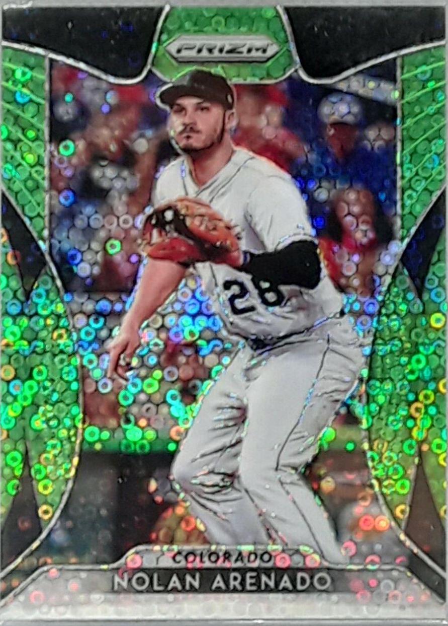 Nolan Arenado [Lime Green Donut Circles Prizm] #157
