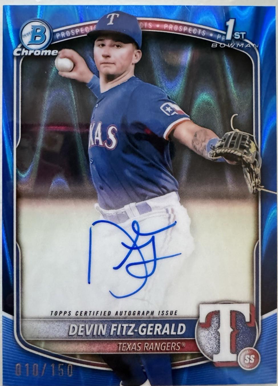Devin Fitz-Gerald [Blue RayWave Refractor] #CPA-DF