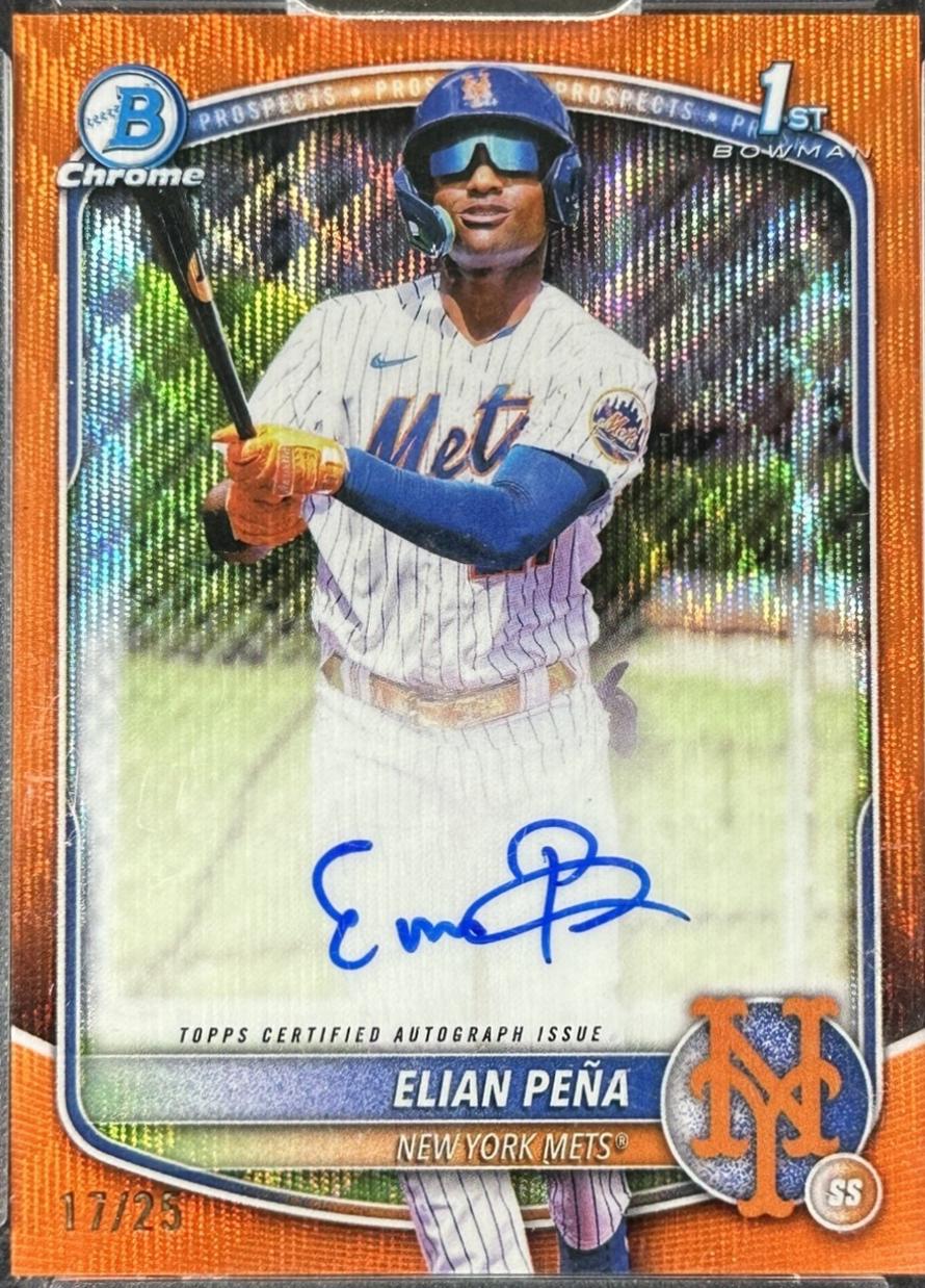 Elian Pena [Orange Wave Refractor] #CPA-EP