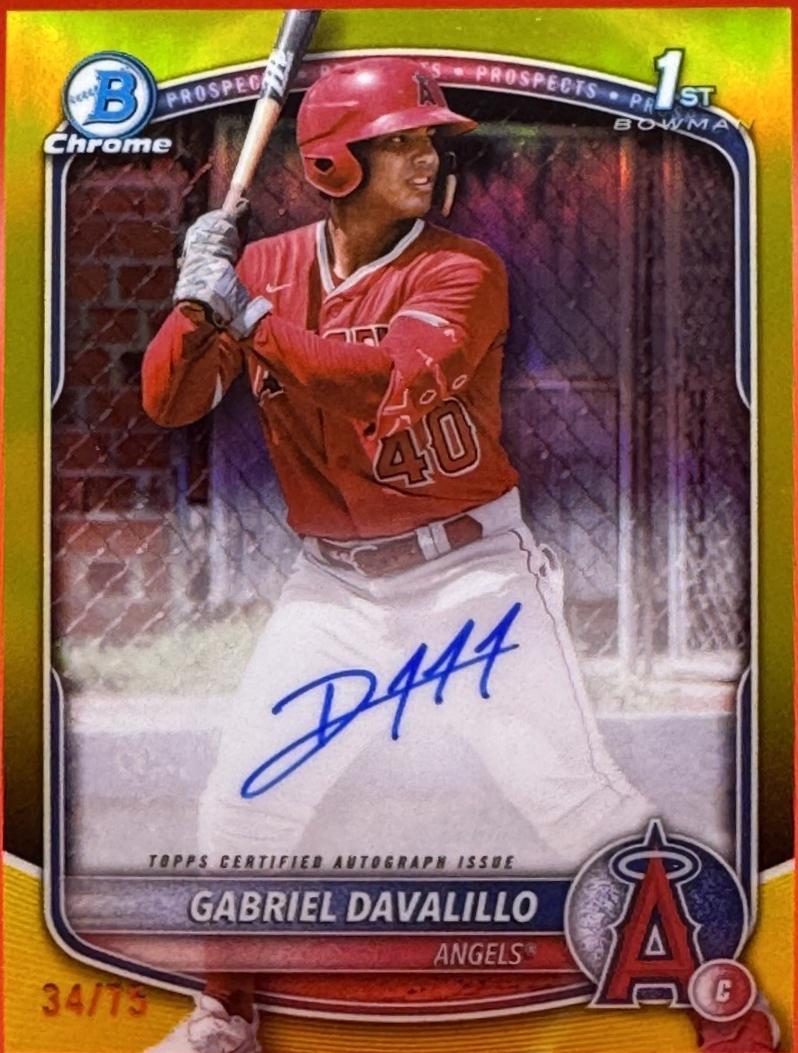 Gabriel Davalillo [Yellow Refractor] #CPA-GD