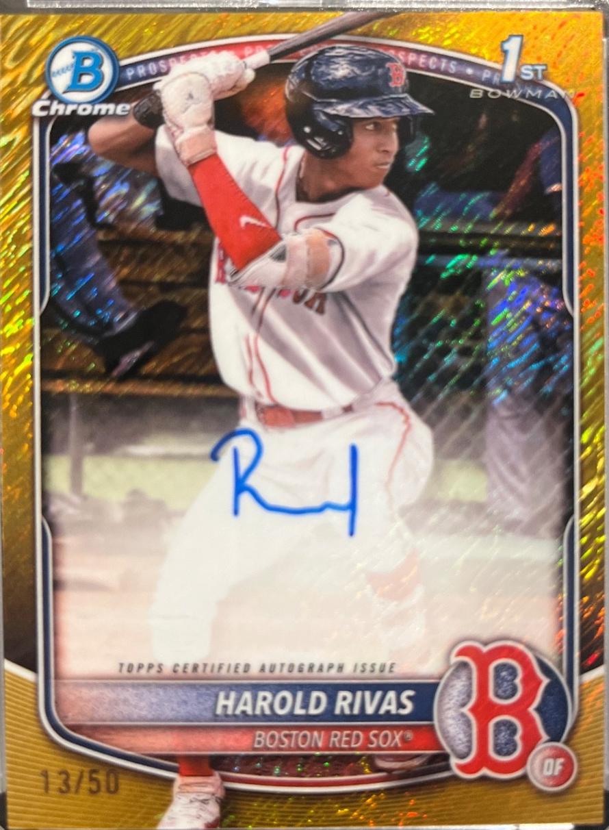 Harold Rivas [Gold Shimmer Refractor] #CPA-HR