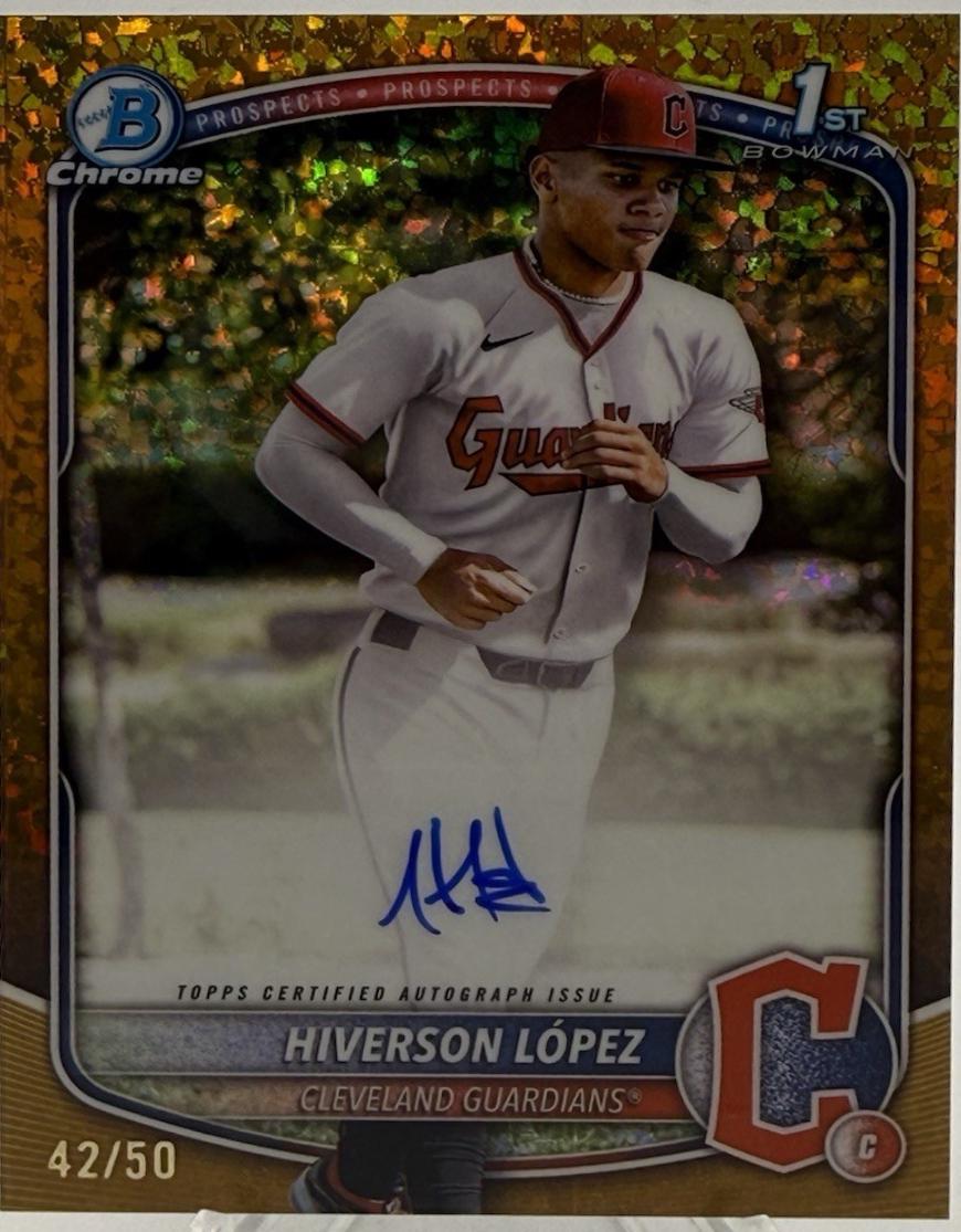 Hiverson Lopez [Gold Mini-Diamond Refractor] #CPA-HL