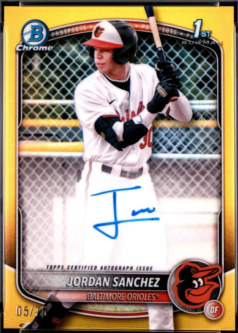 Jordan Sanchez [Yellow Refractor] #CPA-JOS
