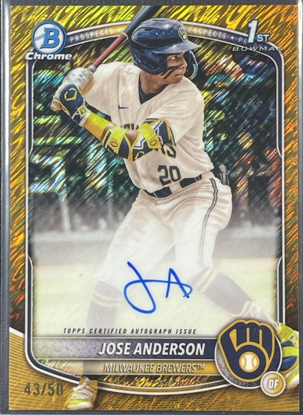Jose Anderson [Gold Shimmer Refractor] #CPA-JA