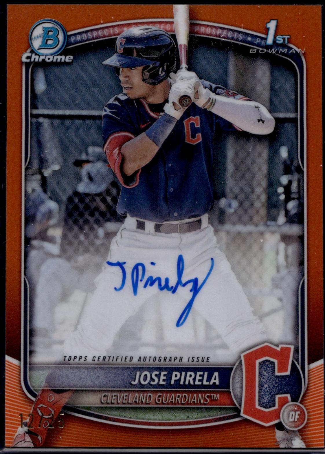 Jose Pirela [Orange Shimmer Refractor] #CPA-JP