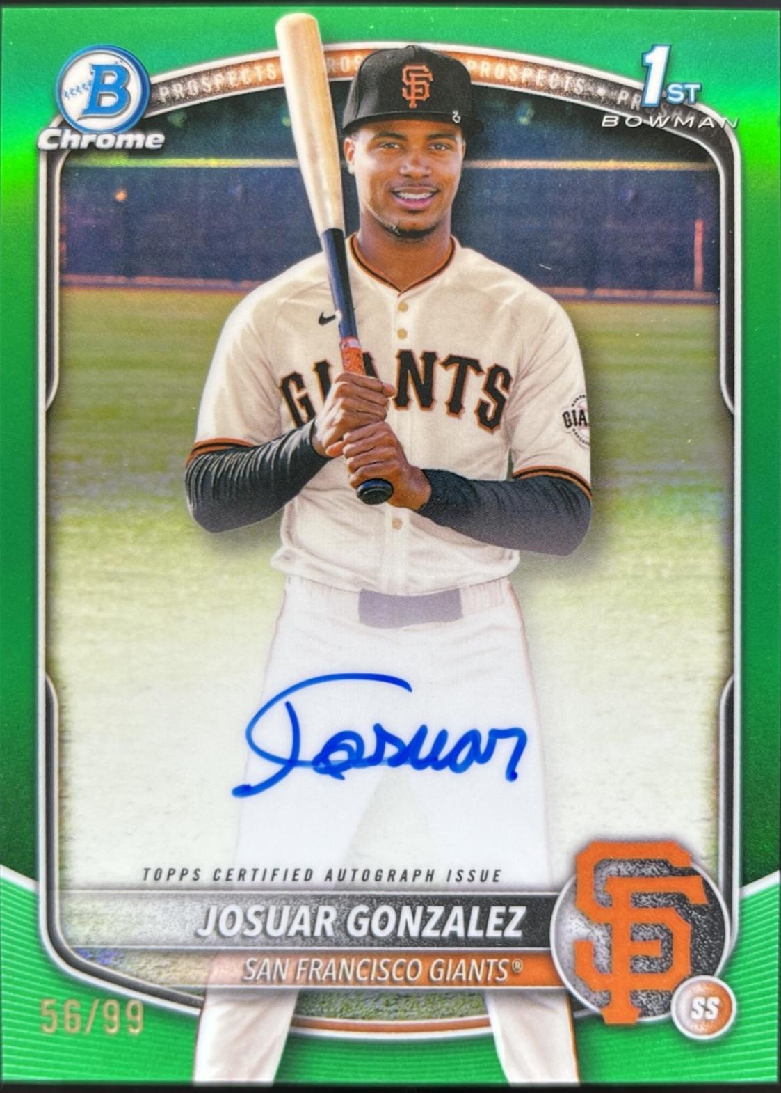 Josuar Gonzalez [Green Refractor] #CPA-JD
