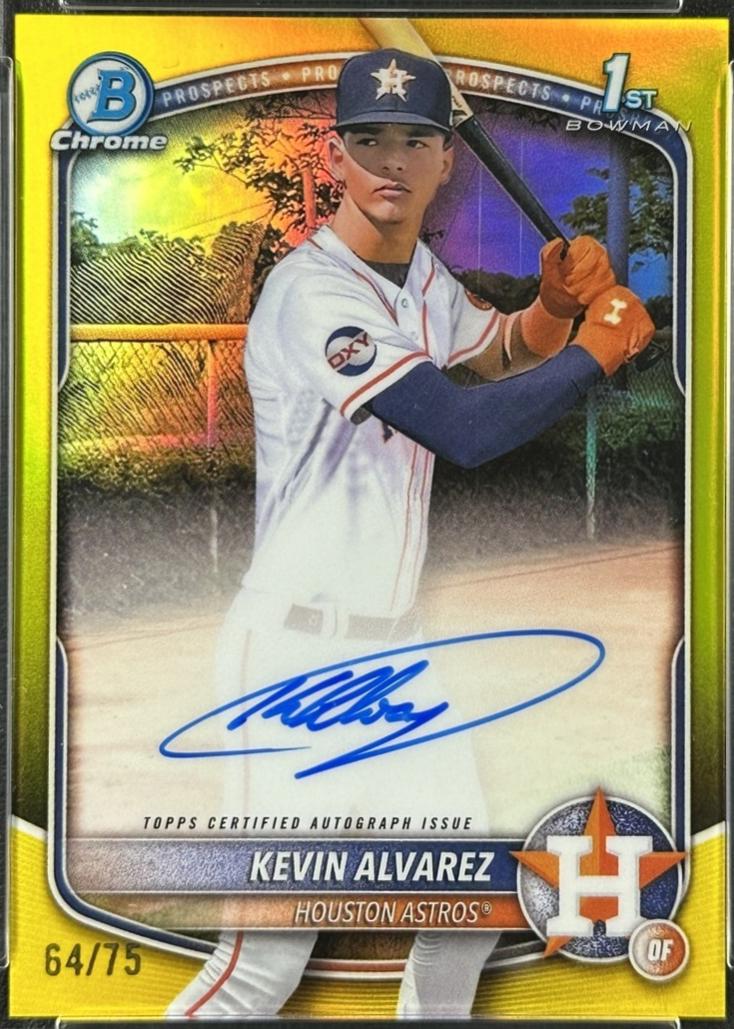 Kevin Alvarez [Yellow Refractor] #CPA-KA