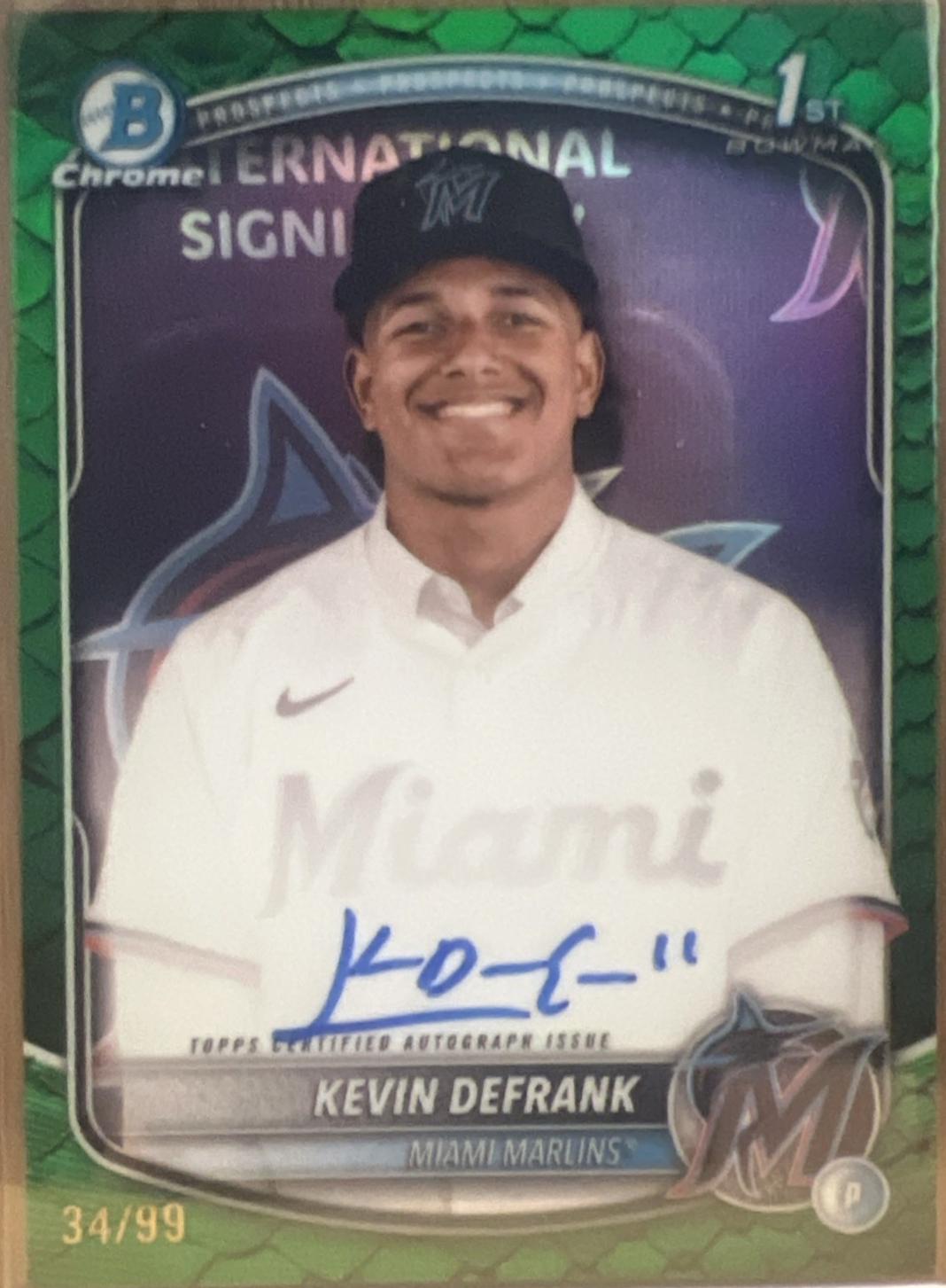 Kevin Defrank [Reptilian Green Refractor] #CPA-KD
