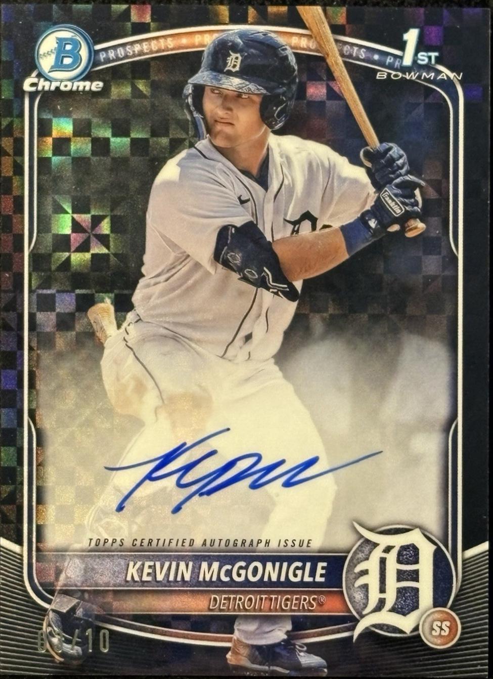 Kevin McGonigle [Black X-Fractor] #CPA-KM