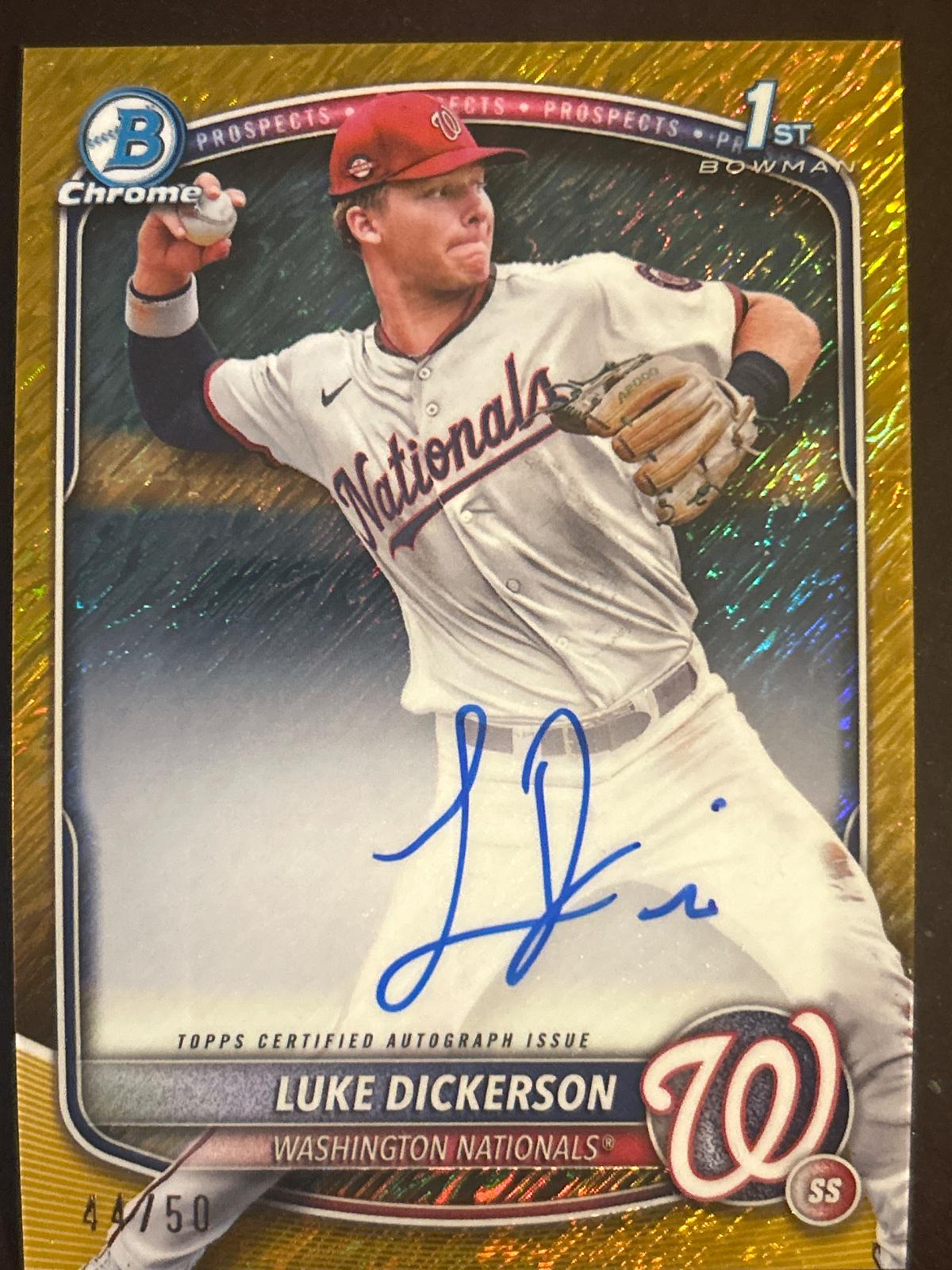 Luke Dickerson [Gold Shimmer Refractor] #CPA-LDI