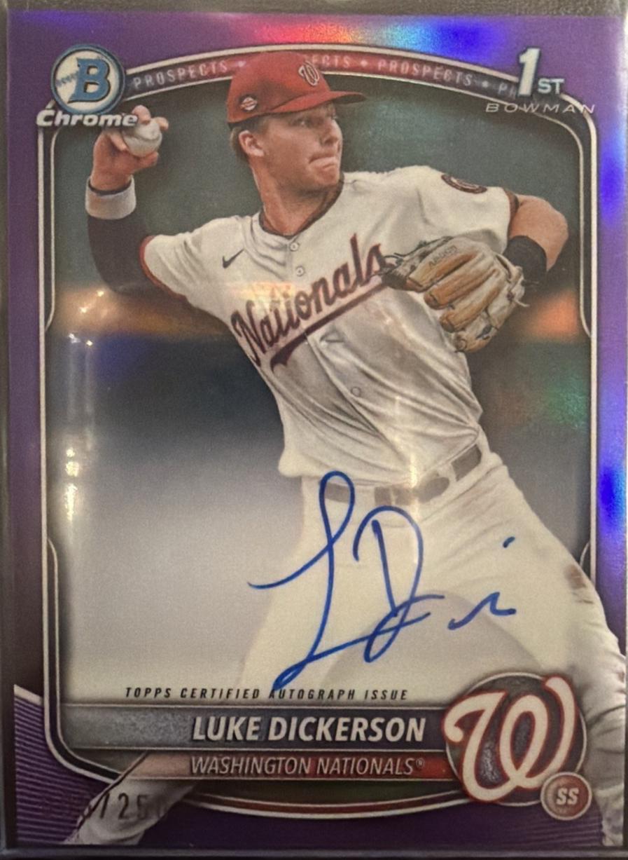 Luke Dickerson [Purple Refractor] #CPA-LDI