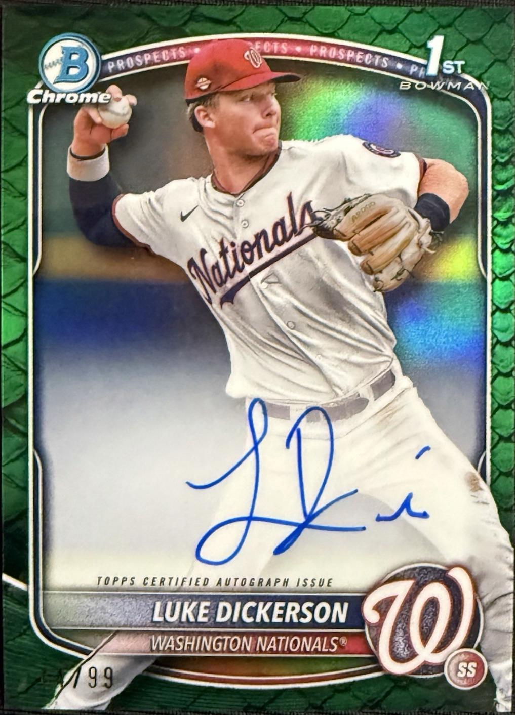 Luke Dickerson [Reptilian Green Refractor] #CPA-LDI