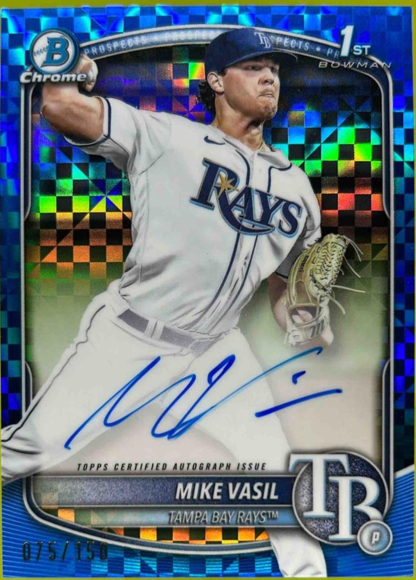 Mike Vasil [Blue X-Fractor] #CPA-MV