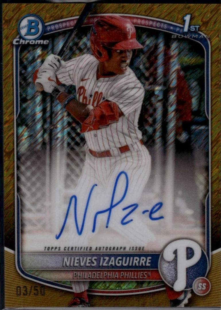 Nieves Izaguirre [Gold Shimmer Refractor] #CPA-NI