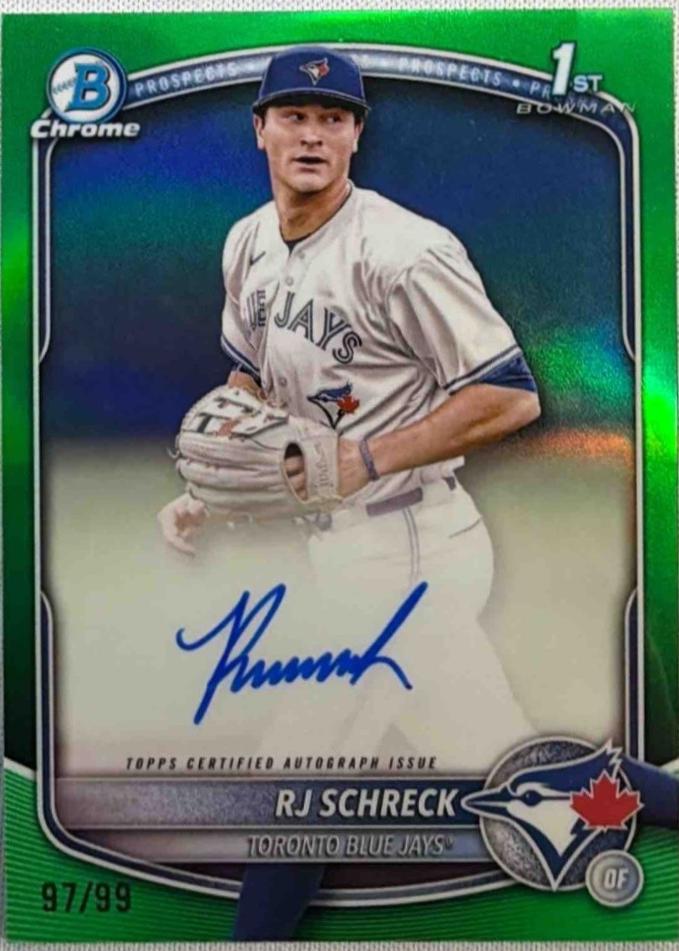 RJ Schreck [Green Refractor] #CPA-RSC