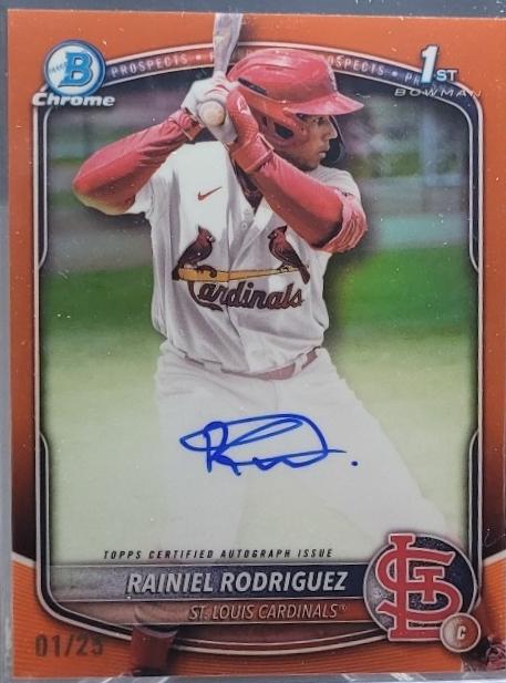 Rainiel Rodriguez [Orange Shimmer Refractor] #CPA-RR