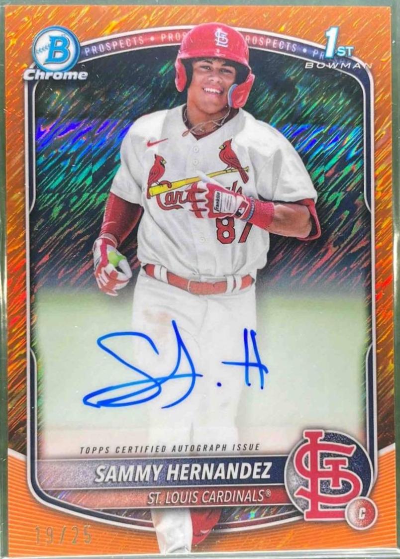 Sammy Hernandez [Orange Shimmer Refractor] #CPA-SH