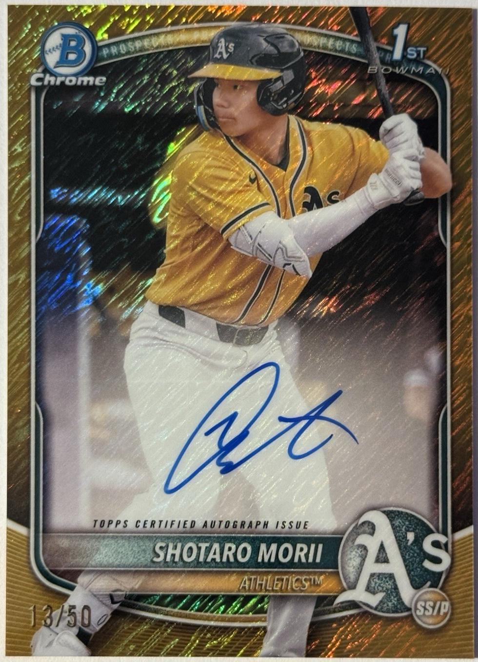 Shotaro Morii [Gold Shimmer Refractor] #CPA-SM