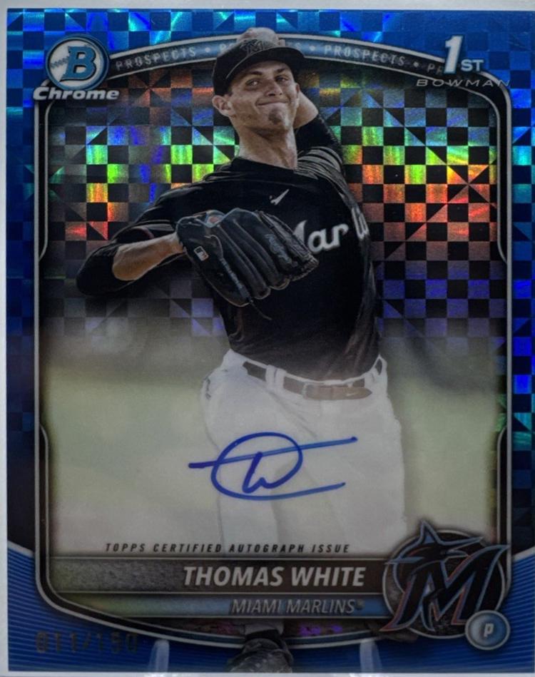 Thomas White [Blue X-Fractor] #CPA-TW