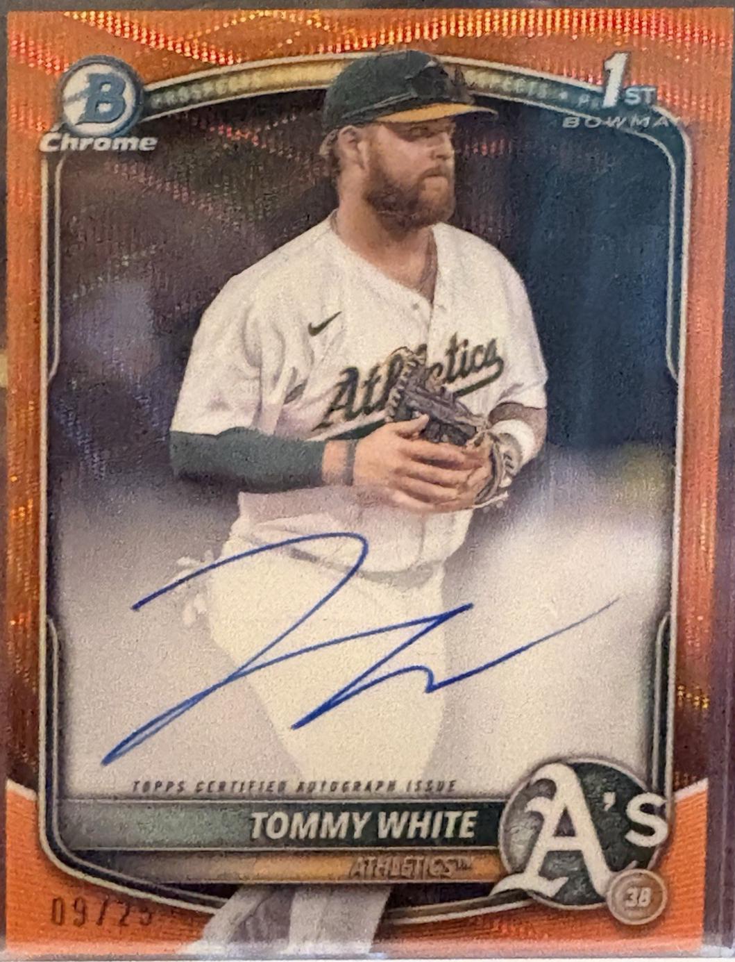 Tommy White [Orange Wave Refractor] #CPA-TWH