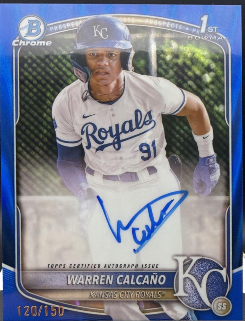 Warren Calcano [Blue Refractor] #CPA-WC