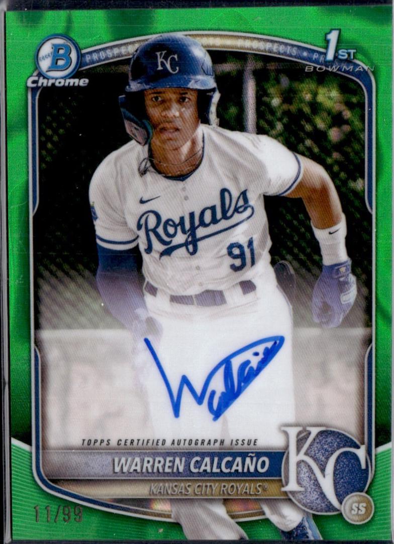 Warren Calcano [Green Lava Refractor] #CPA-WC