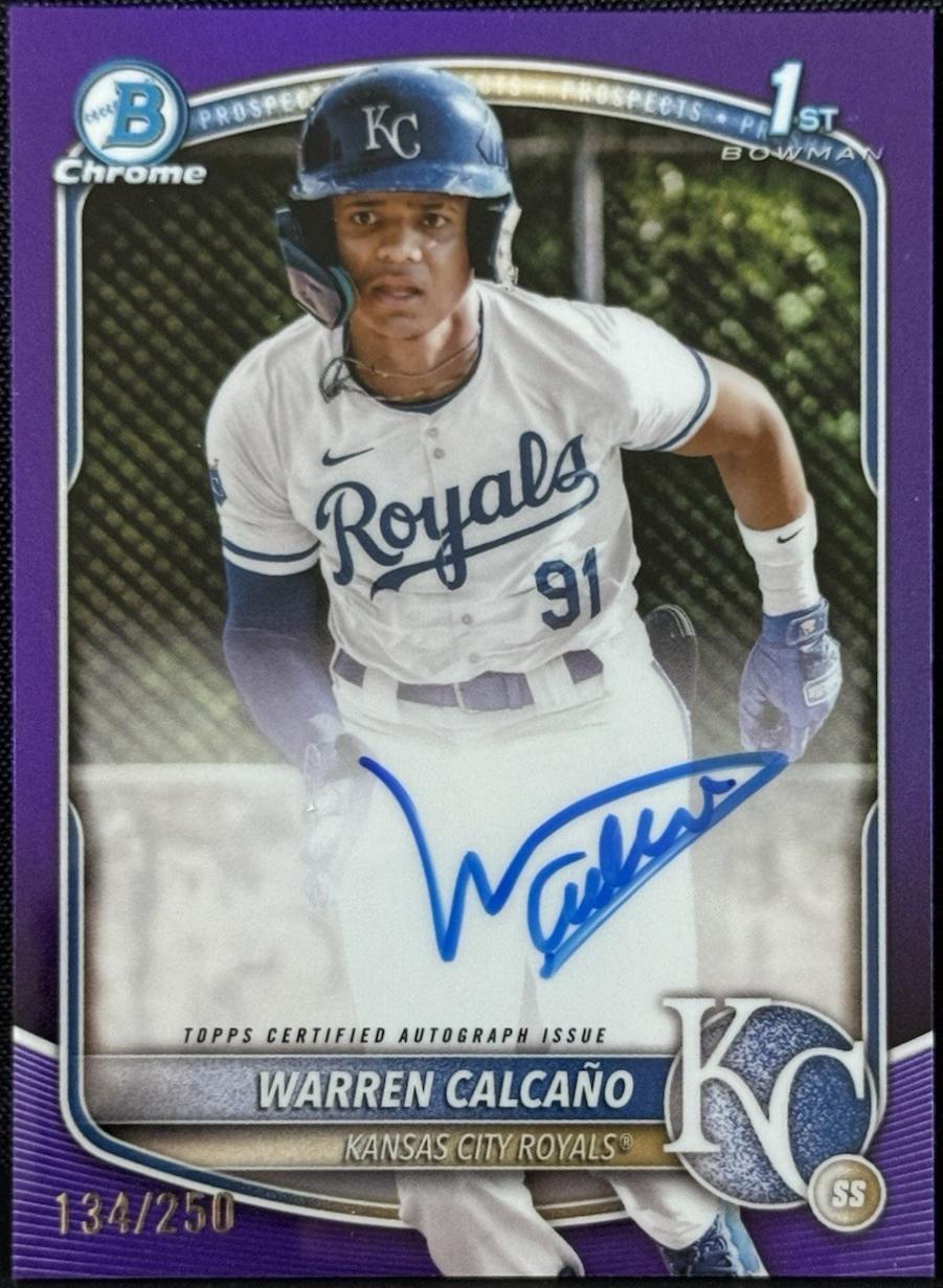 Warren Calcano [Purple Refractor] #CPA-WC