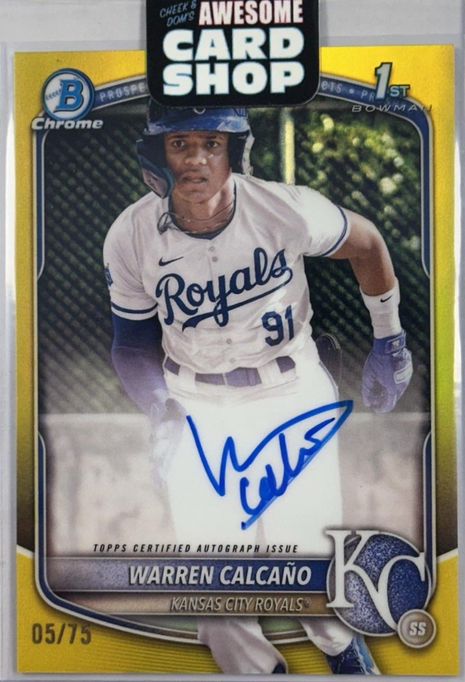 Warren Calcano [Yellow Refractor] #CPA-WC