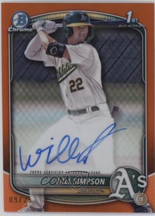 Will Simpson [Orange Shimmer Refractor] #CPA-WSI