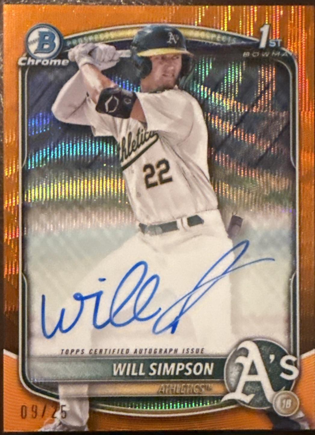 Will Simpson [Orange] #CPA-WSI